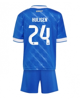 Real Madrid Dean Huijsen #24 Maglia Gara Terza Repliche 2025-26 Bambino Maniche Corte